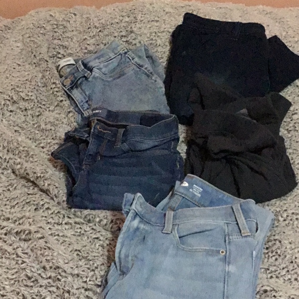 5 pairs of kids jeggings